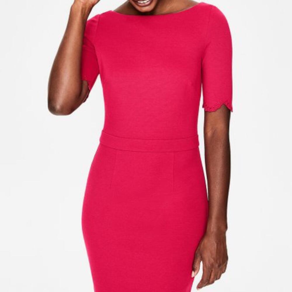 Boden NEW Pink Emma Ponte Body-con Dress Size 8P